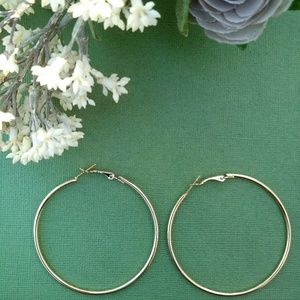 Gold Hoops Earrings
